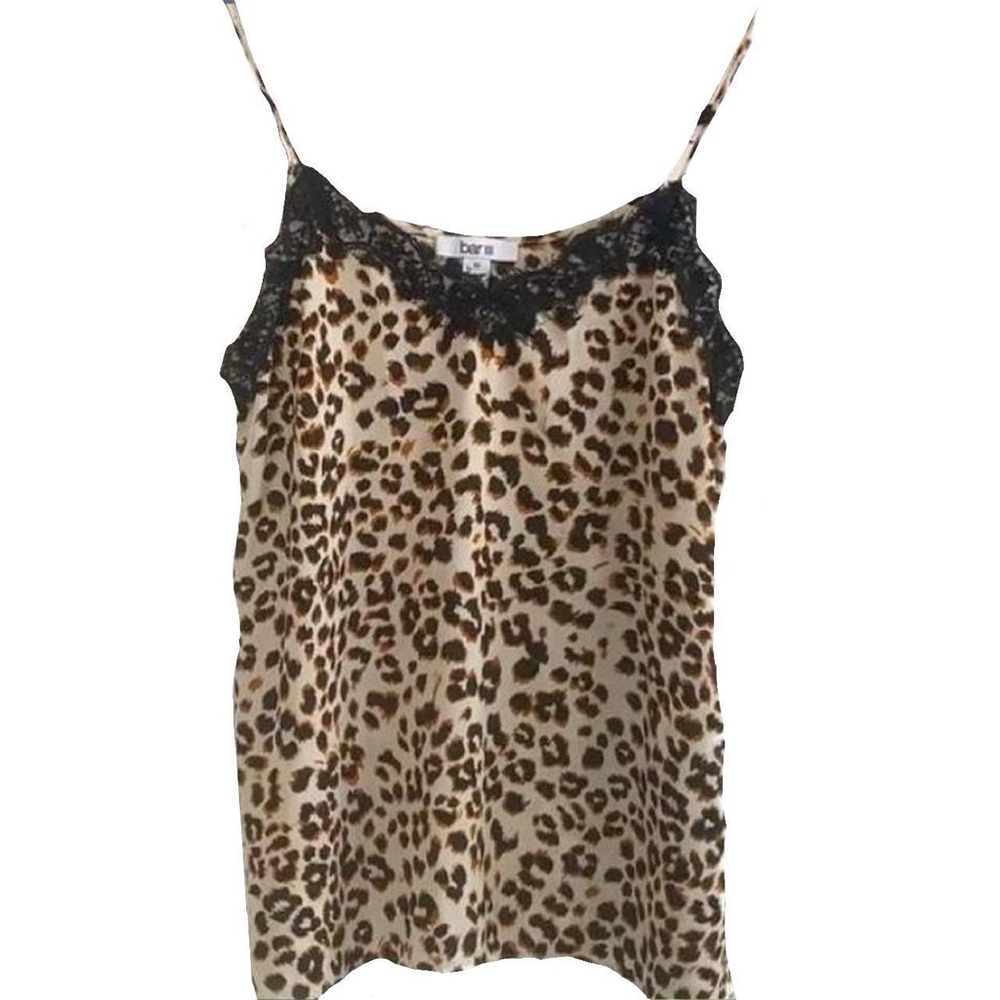 Adorable Lacey Cheetah Print Strappy Cami